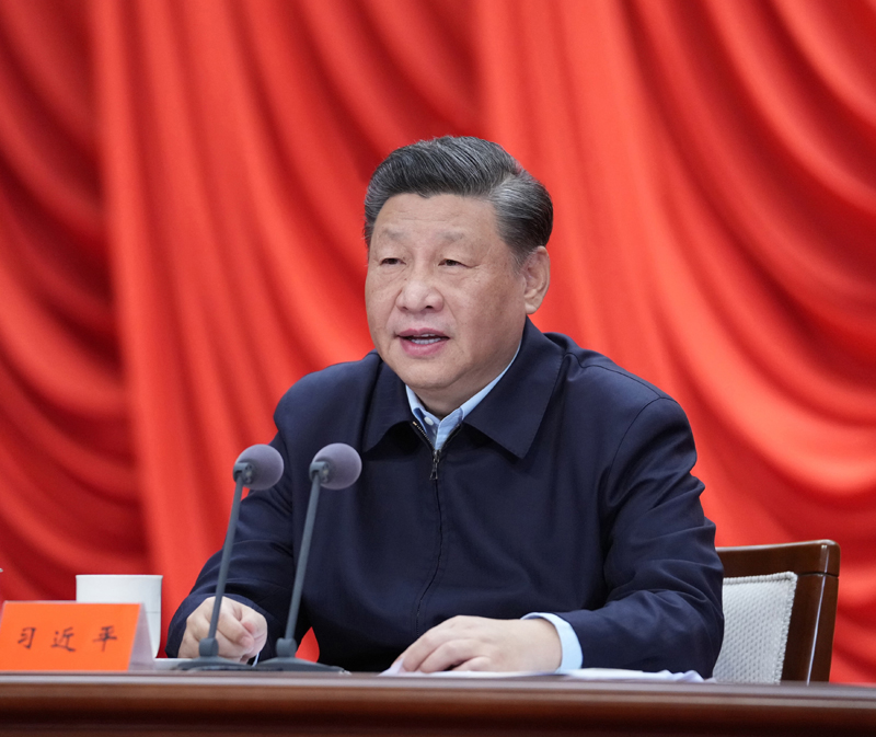 3月1日，2022年春季学期中央党校（国家行政学院）中青年干部培训班在中央党？。中共中央总书记、国家主席、中央军委主席习近平在开班式上发表重要讲话。新华社记者 申宏 摄